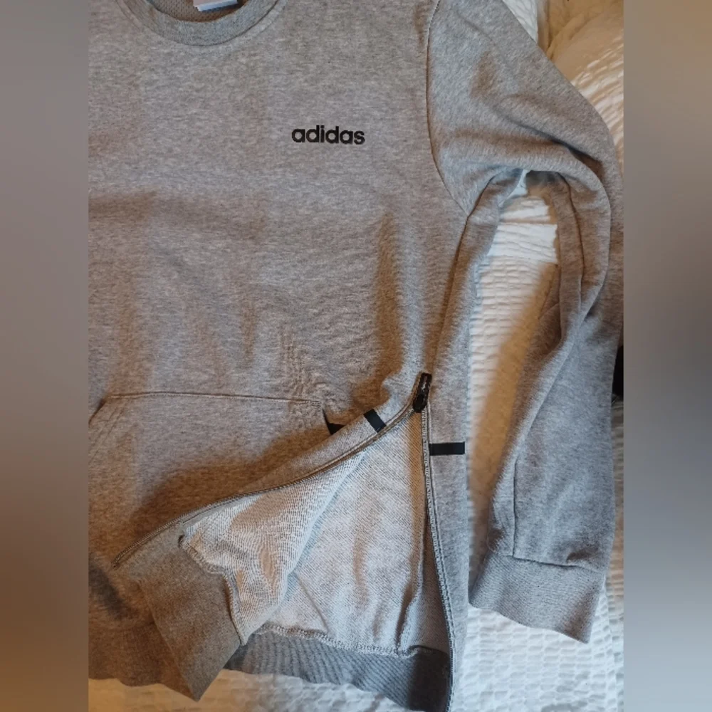 Adidas Crewneck Side Zip Sweatshirt Size Small